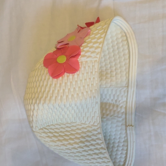 Rubber Swim Bathing Cap with pink flowers - Picture 3 of 4